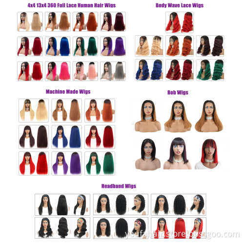 4x4 Lace Closure Human Hair Wigs Women HD Lace Pre Plucked 100% Virgin Wig Ombre 1b Burgundy 99j Human Hair Lace Wigs Straight